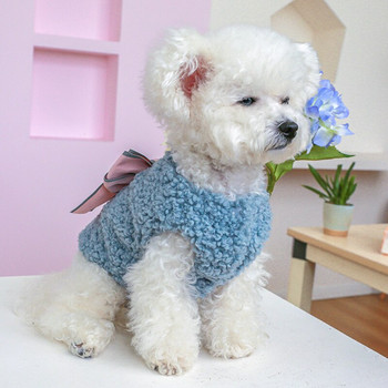 Ρούχα σκυλιών PETCIRCLE Τρίχρωμο Φιόγκο για Μικρά Μεσαία Σκυλιά Κουτάβι Γάτα Φθινοπωρινό Χειμερινό Ρούχα Σκύλου Στολή Προμήθειες για Κατοικίδια Παλτό