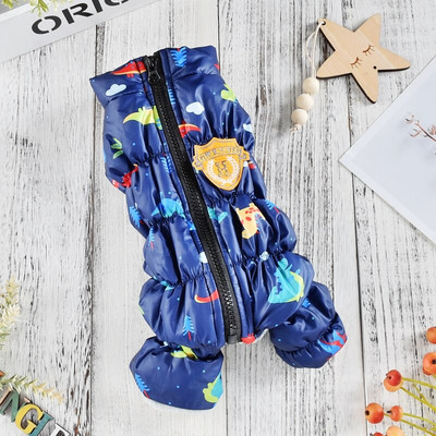 Cipzár Ujjatlan Kutya Down Parkás Ruhák Téli Meleg Hó Outfit Kabát kölyökkutya Tacskó Chihuahua Mopsz Macskakabát