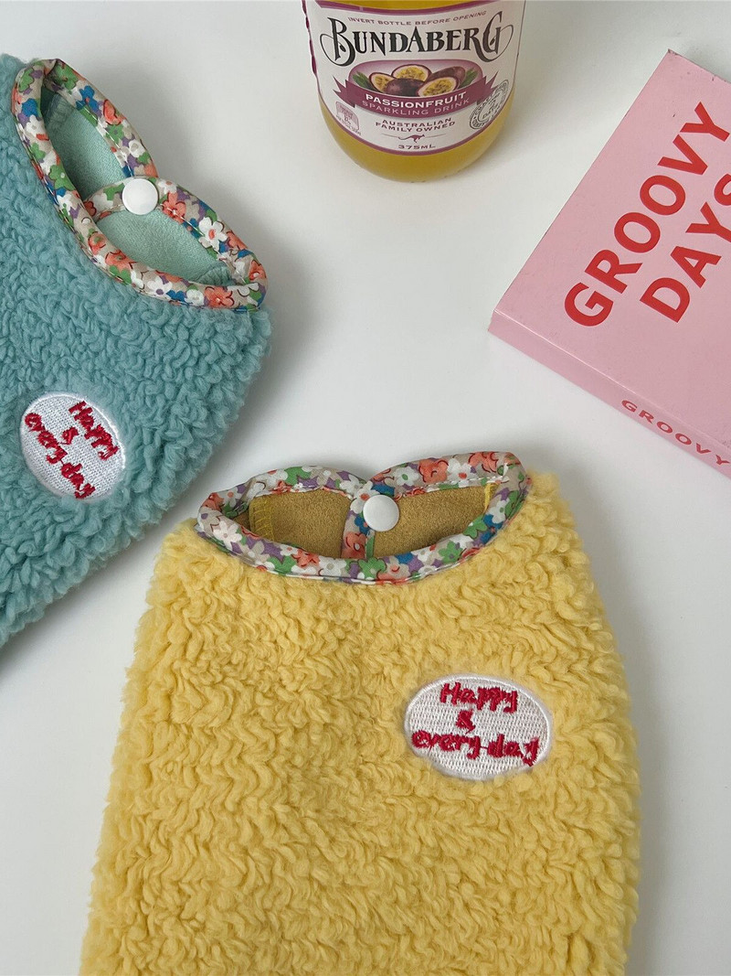 Jesenná zima, šteňa, domáce zviera, jahňacie, zamatová vesta, vesta s medveďom, metóda, oblečenie pre psov, prešívané oblečenie pre mačky, oblečenie pre mačky, oblečenie pre čivavy, darček