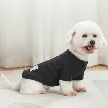 Κλασικό μασίφ πουλόβερ για σκύλους χειμωνιάτικα ζεστά ρούχα για μικρά σκυλιά Chihuahua Dachshund Jumper πλεκτό βελονάκι κοστούμι ζέρσεϊ για κατοικίδια