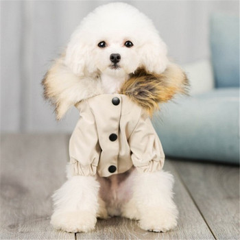 Μπουφάν Dog Fur Ζεστό για Χειμερινό Παλτό Μπουφάν Dogface Ρούχα για μικρά κατοικίδια B927