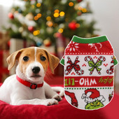 Kalėdiniai rūbai šuniui Mieli Kalėdų Senelis Briedis Snaigės Raštas Šiltas Megztinis Šventinis Apranga Gatvės drabužiai Naminių gyvūnėlių marškinėliai Šuniukas Minkštas Prin