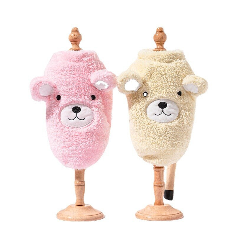 Mäkké flísové oblečenie pre psov pre malé a stredné psy, zimná teplá vesta pre šteniatka a mačky, bunda pre čivavu, plyšový yorkshirský shih tzu