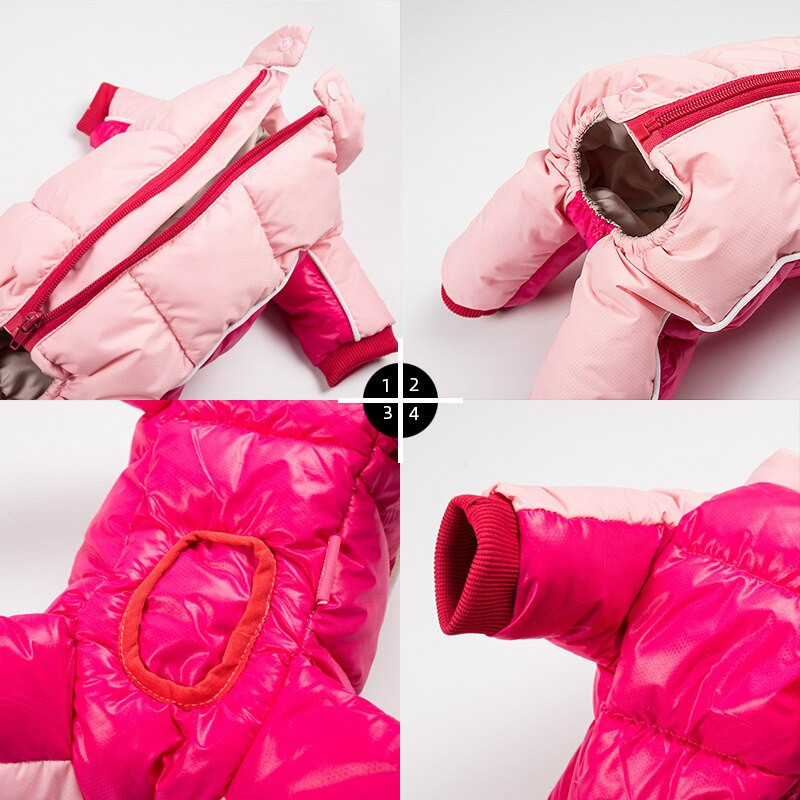 Зимно топло палто за кучета Яке Водоустойчиви дрехи за кучета Светлоотразително облекло Облекло за домашни любимци за кучета Чихуахуа Френски булдог Плюшено мече