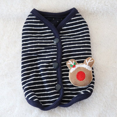 Jõulupuud Sokid Kutsikas Triibuline Koer Vest Mantlid Dressipluus Lemmikkoera Riided Soe Jope Kassi Pidžaamad Kapuutsid Koerte riided