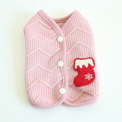 Jõulupuud Sokid Kutsikas Triibuline Koer Vest Mantlid Dressipluus Lemmikkoera Riided Soe Jope Kassi Pidžaamad Kapuutsid Koerte riided