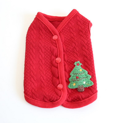 Jõulupuud Sokid Kutsikas Triibuline Koer Vest Mantlid Dressipluus Lemmikkoera Riided Soe Jope Kassi Pidžaamad Kapuutsid Koerte riided