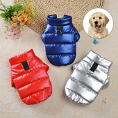 2021 Зимни топли дрехи за малки и средни кучета Водоустойчива жилетка за кучета Яке Едноцветно палто за домашни кучета Облекло за кучета Чихуахуа
