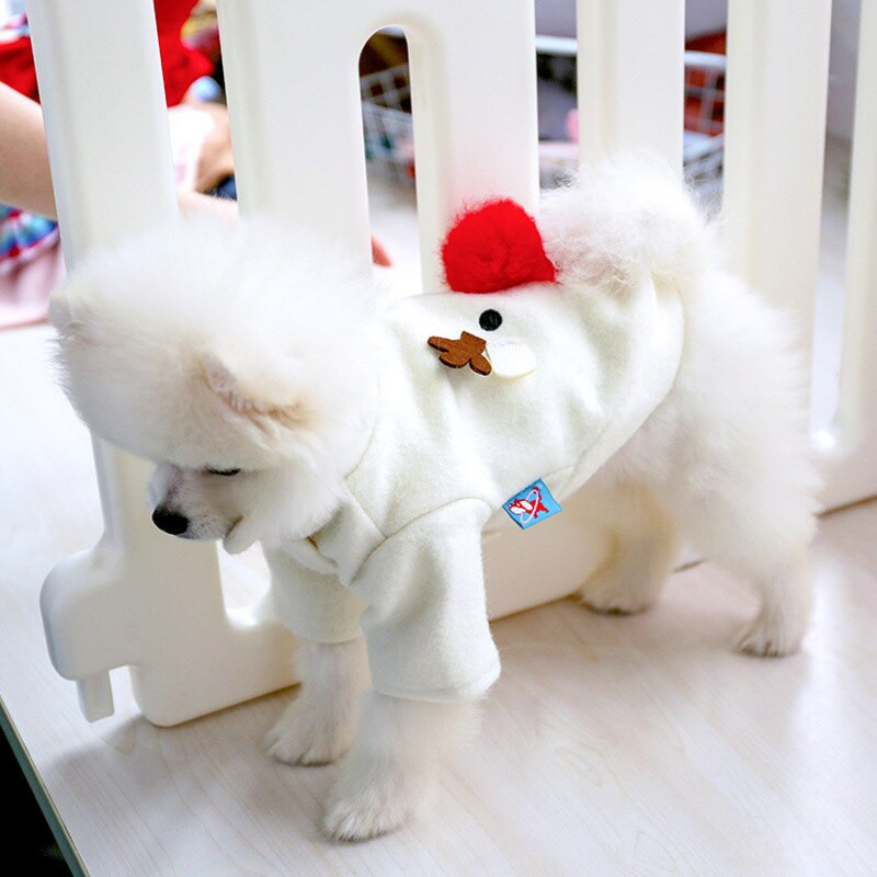 Ρούχα για σκύλους κατοικίδιων ζώων Λευκό χρώμα Γιλέκα για σκύλους Ζεστά ρούχα για κατοικίδια για φθινόπωρο και χειμώνα 2022 Ζεστά χριστουγεννιάτικα φεστιβάλ ρούχα για σκύλους