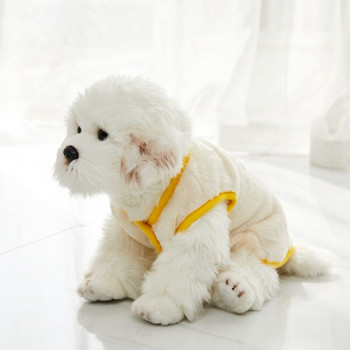 Χειμερινό μαλακό Fleece Ρούχα για σκύλους κατοικίδιων ζώων Ρούχα για κουτάβι Γαλλικό παλτό μπουλντόγκ Κοστούμια Pug Μπουφάν για μικρά σκυλιά Chihuahua Vest Yorks