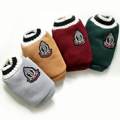 Šilti drabužiai naminiams gyvūnėliams Šunų megztinis Megztinis Preppy Style V formos megzta liemenė šuniukui Mažiems Vidutiniams Dideliems Šunims Drabužiai katėms