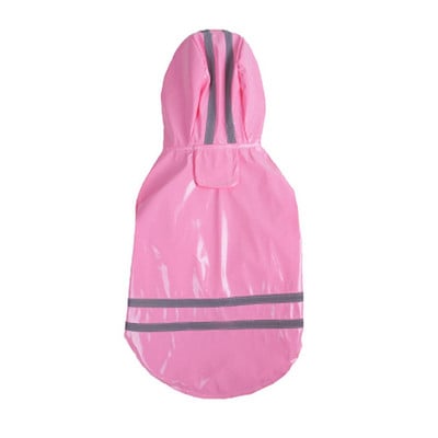 Summer Outdoor Puppy Pet Rain Coat S-XL Hoody Водоустойчиви якета PU Дъждобран за кучета Котки Облекло Дрехи на едро