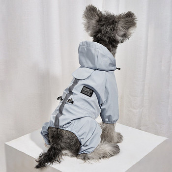 Αδιάβροχα ρούχα για σκύλους Ανακλαστικό αδιάβροχο για σκύλους Μαλακό αδιαπέραστο μπουφάν από πολυεστέρα για μικρά σκυλιά Ρούχα για κατοικίδια για κουτάβια Perro Abrigo