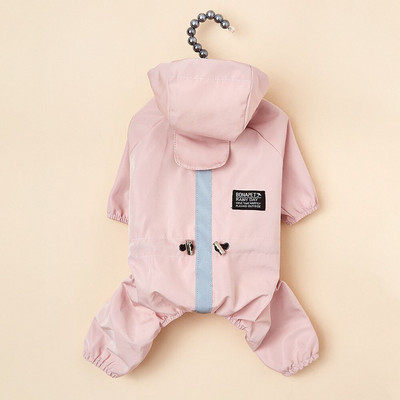 Водоустойчиви дрехи за кучета Светлоотразяващ дъждобран за кучета Меко непромокаемо полиестерно яке за малки кучета Облекла за кученца за домашни любимци Perro Abrigo