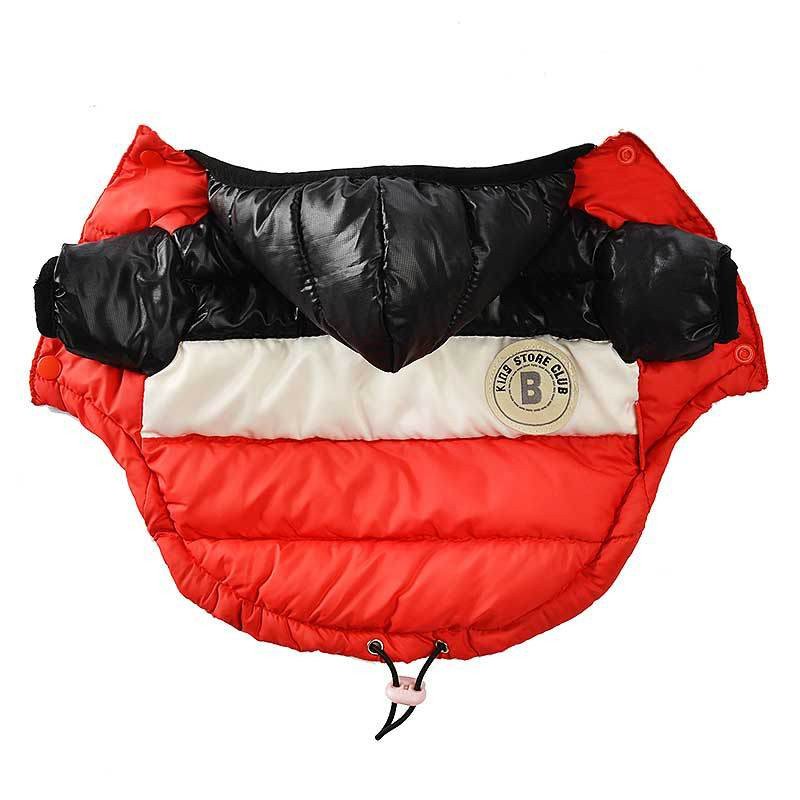 Apranga naminiams gyvūnėliams, šilta žieminė striukė Medvilninė striukė, vandeniui atspari sujungiamas pūkinis paltas kačių šunų gobtuvas 5 spalvų 8 dydžiai