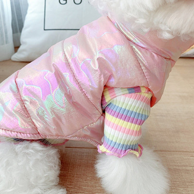 Φθινοπωρινά ρούχα για κατοικίδια χειμωνιάτικα αντανακλαστικά Waterpoof Ζεστό ψωμί μπουφάν Ρούχα για σκύλους Παλτό Μπουφάν για κουτάβι Στολή