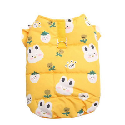 Koerad Kassid Lemmikloomariided Koer Lemmikloom Vest Hoodie Prindipapp Desigh Kutsikas Mantel Jope Talve soojad riided