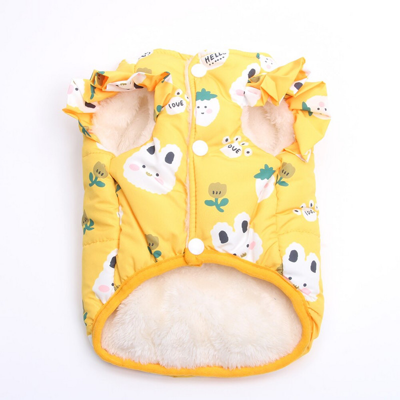 Oblečenie pre psov a mačky pre domáce zvieratá - vesta pre psov a domáce zvieratá s kapucňou a potlačou