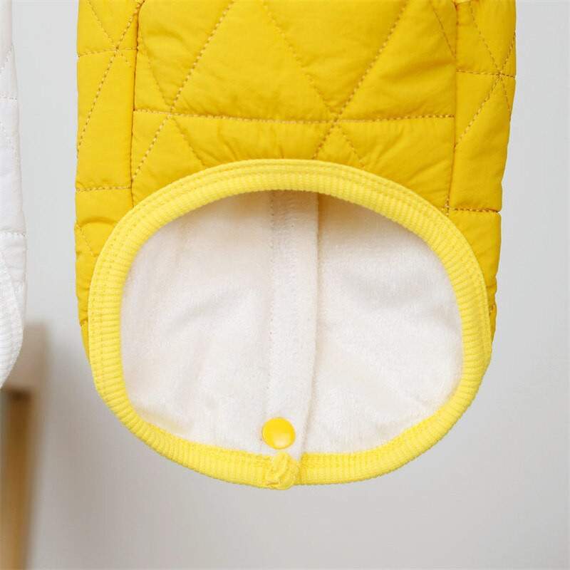 Armsad loomamustrilised koerriided sügistalvine kutsika vestiga jope väikestele keskmistele koertele Bichon valge kollane koerte sulemantli varustus