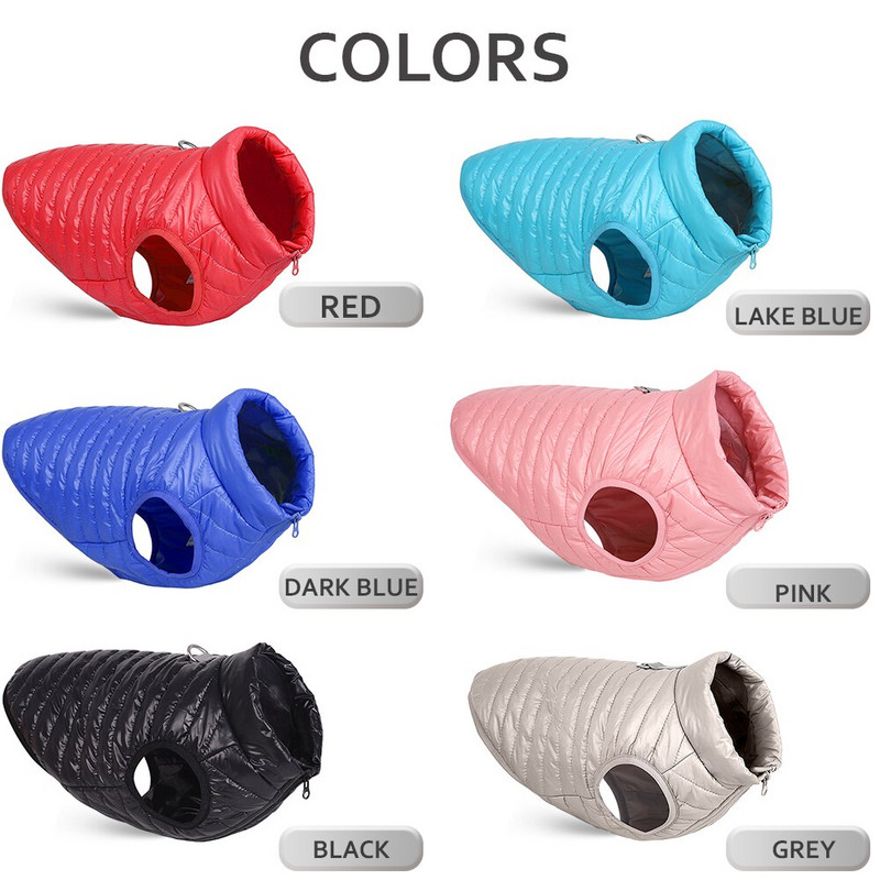 Neperšlampama šunų pūkinė striukė Žieminiai šilti šuniuko drabužiai mažiems šunims Neperšlampami naminių gyvūnėlių paltai šuniukų katės liemenės apranga Drabužiai, kostiumai