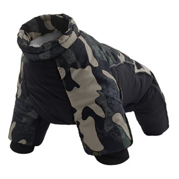 Χειμερινό παλτό σκυλιών Ζεστά ρούχα Μικρά ρούχα για κουτάβια για γαλλικά μπουλντόγκ σκυλιά κατοικίδια αδιάβροχη στολή XXL μπουφάν για κατοικίδια Snowsuit
