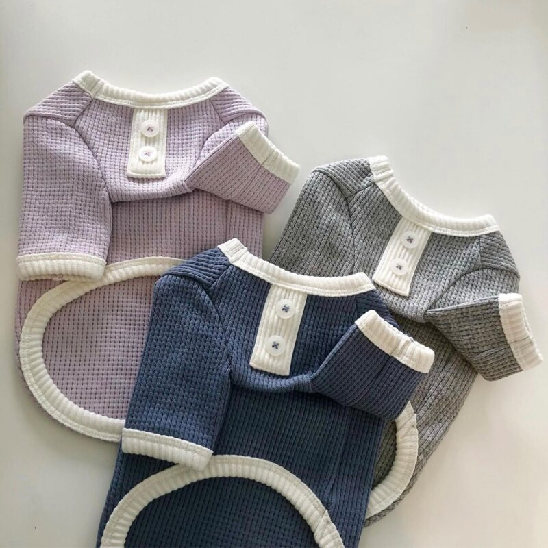 Kutya póló Tavaszi őszi kisállat póló macska kiskutya ruhák chihuahua ruházat póló pizsama Yorkie pomerániai kutyus jelmezek