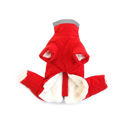 Haina pentru câini din lână caldă de iarnă Parka Haină impermeabilă pentru câini Salopetă pentru câini de talie mică, mijlocie, în aer liber, haină rezistentă la vânt