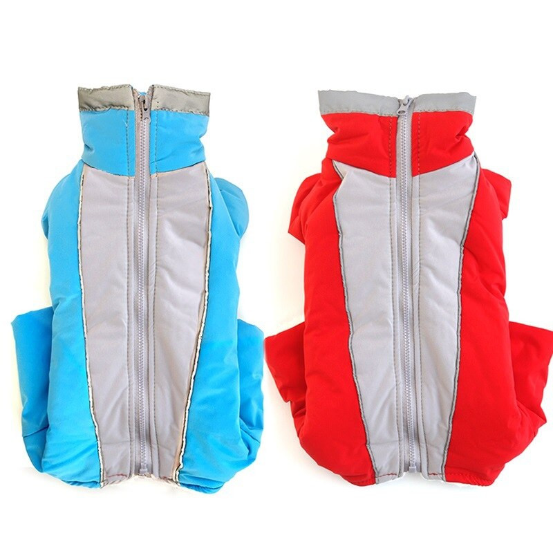 Haina pentru câini din lână caldă de iarnă Parka Haină impermeabilă pentru câini Salopetă pentru câini de talie mică, mijlocie, în aer liber, haină rezistentă la vânt