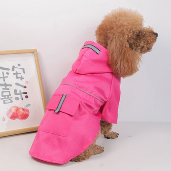 Αδιάβροχο αδιάβροχο σκυλί για κατοικίδια Μικρά μεγάλα σκυλιά Ανακλαστικό παλτό βροχής Αδιάβροχο μπουφάν για σκύλους για εξωτερικούς χώρους Ρούχα για κουτάβια που αναπνέουν