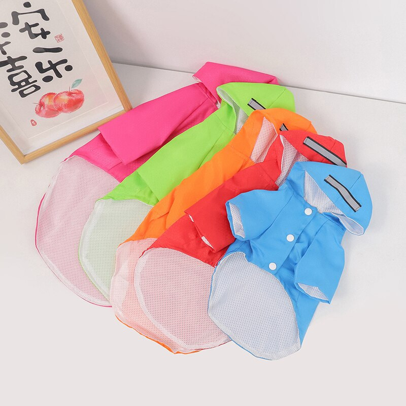 Lemmikloomakoera veekindel vihmamantel Väikesed suured koerad helkur vihmamantel Veekindel jope Koera õues riided Hingavad kutsikate riided