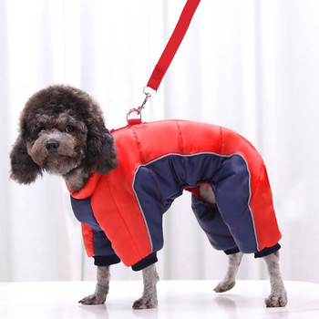 Ново XS-2XL трипластово водоустойчиво памучно кучешко облекло отражение зимно топло палто яке за малък домашен любимец за булдог чихуахуа