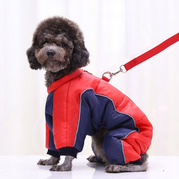 Ново XS-2XL трипластово водоустойчиво памучно кучешко облекло отражение зимно топло палто яке за малък домашен любимец за булдог чихуахуа