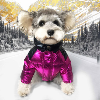 Ρούχα για σκύλους κατοικίδιων πολυτελών σχεδιαστών πουπουλένιο μπουφάν Χειμερινό ζεστασιά παχύρρευστο βελούδινο παλτό Μικρό μεσαίο σκυλί Ποιότητα μόδας επώνυμα ρούχα