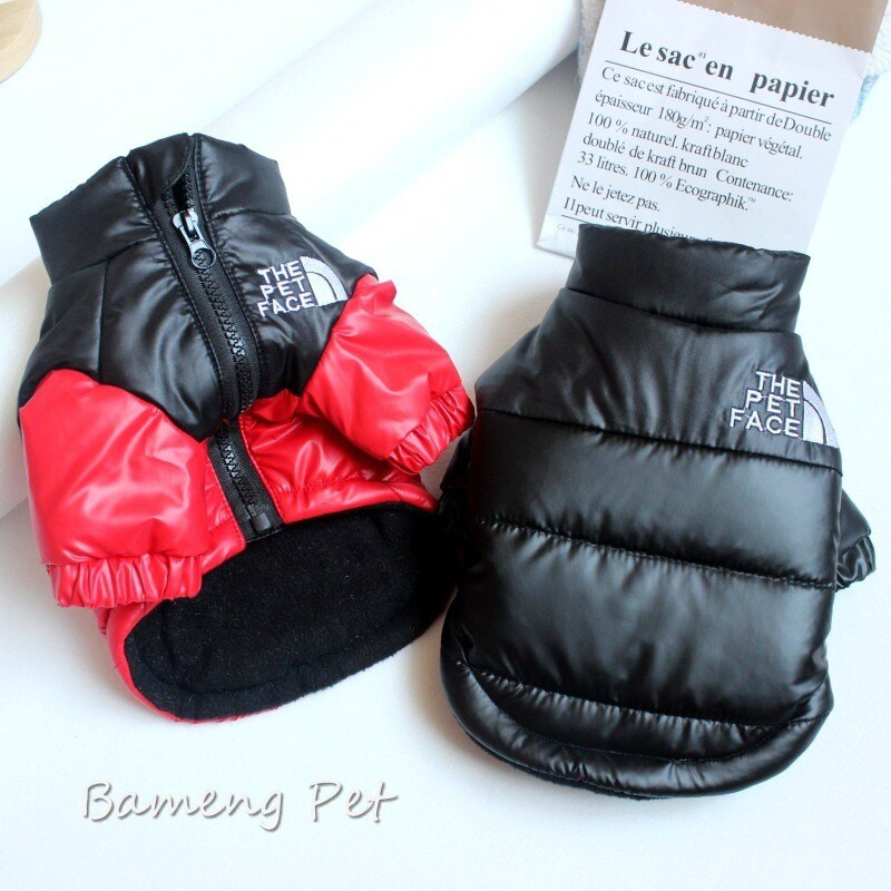 Ρούχα για σκύλους για χειμερινά κατοικίδια Πολυτελή βαμβακερά ζεστά παλτά Σακάκι συν βελούδινο γαλλικό μπουλντόγκ κουτάβι για μικρούς σκύλους Κοστούμια πουλόβερ