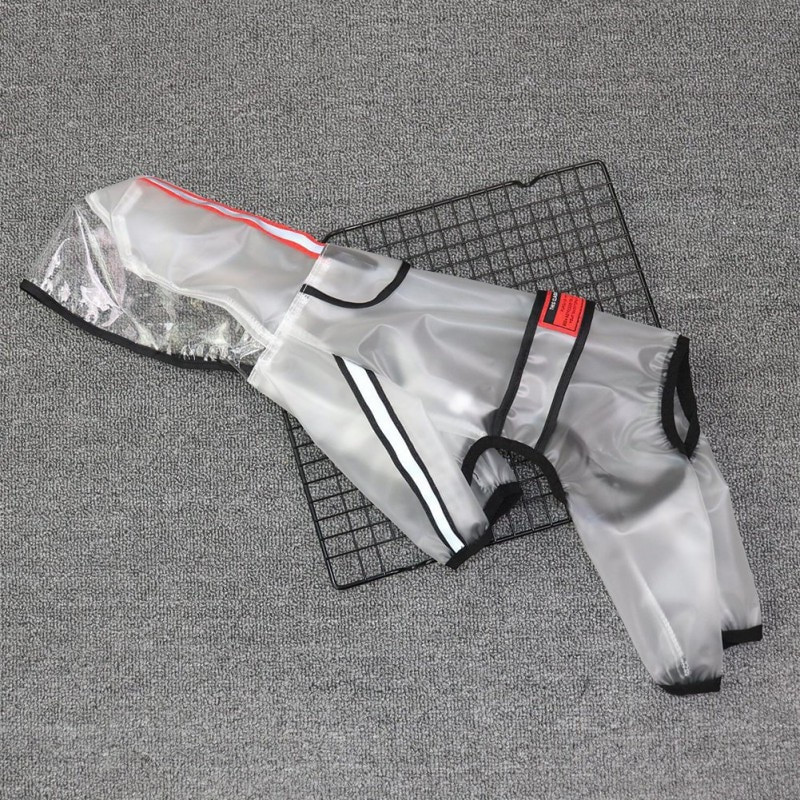 Дъждобран за кучета Дрехи за кучета Прозрачен дъждобран Леко водоустойчиво палто за кучета Наметало за домашни любимци Малко куче Котка Чихуахуа Теди Гащеризон