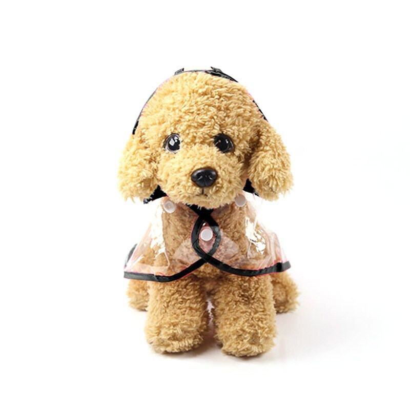 Neperšlampamas ir madingas PU skaidrus lietpaltis naminiams gyvūnėliams mažiems ir vidutinio dydžio šunims dvikojų šunų naujas kačių lietpaltis