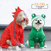 Koerte vihmamantel Veekindlad lemmikloomariided väikestele suurtele koertele Peegeldav vihmamantel õues veekindel kombinesoon Lemmikloomatarbed