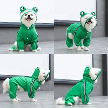 Αδιάβροχο σκύλος Αδιάβροχα ρούχα για κατοικίδια για μικρούς μεγάλους σκύλους Ανακλαστικό παλτό βροχής Αδιάβροχη εξωτερική φόρμα για κατοικίδια προμήθειες