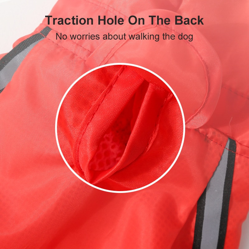 Koerte vihmamantel Veekindlad lemmikloomariided väikestele suurtele koertele Peegeldav vihmamantel õues veekindel kombinesoon Lemmikloomatarbed