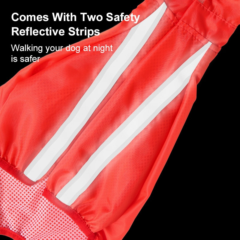 Koerte vihmamantel Veekindlad lemmikloomariided väikestele suurtele koertele Peegeldav vihmamantel õues veekindel kombinesoon Lemmikloomatarbed