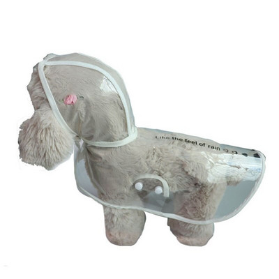 Neperšlampamas ir madingas PU skaidrus lietpaltis naminiams gyvūnėliams mažiems ir vidutinio dydžio šunims dvikojų šunų naujas kačių lietpaltis