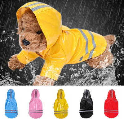 Водоустойчиви дрехи за кучета за малки кучета Puppy Pet Chihuahua Rain Coats Jacket Clothes Hond Impermeable Dla Psa Ropa Perro Requeno