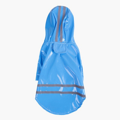 Лято на открито Puppy Pet Rain Coat S-XL Hoody Водоустойчиви якета PU дъждобран за кучета, котки, дрехи, дрехи на едро #F#40JE14