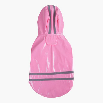 Лято на открито Puppy Pet Rain Coat S-XL Hoody Водоустойчиви якета PU дъждобран за кучета, котки, дрехи, дрехи на едро #F#40JE14