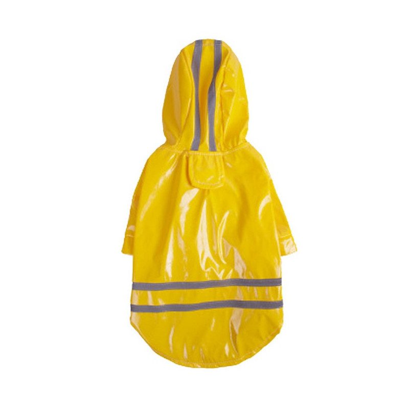 Лято на открито Puppy Pet Rain Coat S-XL Hoody Водоустойчиви якета PU дъждобран за кучета, котки, дрехи, дрехи на едро #F#40JE14