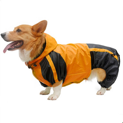 Îmbrăcăminte pentru câini Corgi Salopetă Îmbrăcăminte impermeabilă Pembroke Welsh Corgi Pelernă de ploaie pentru câini Jachetă de ploaie cu glugă Tinuta pentru animale de companie Dropship