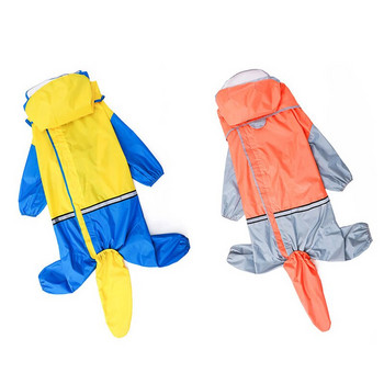 HOOPET Dog Riancoat Jumpsuit Rain Coat for Dogs Pet Cloak Λαμπραντόρ Αδιάβροχο μπουφάν Golden Retriever