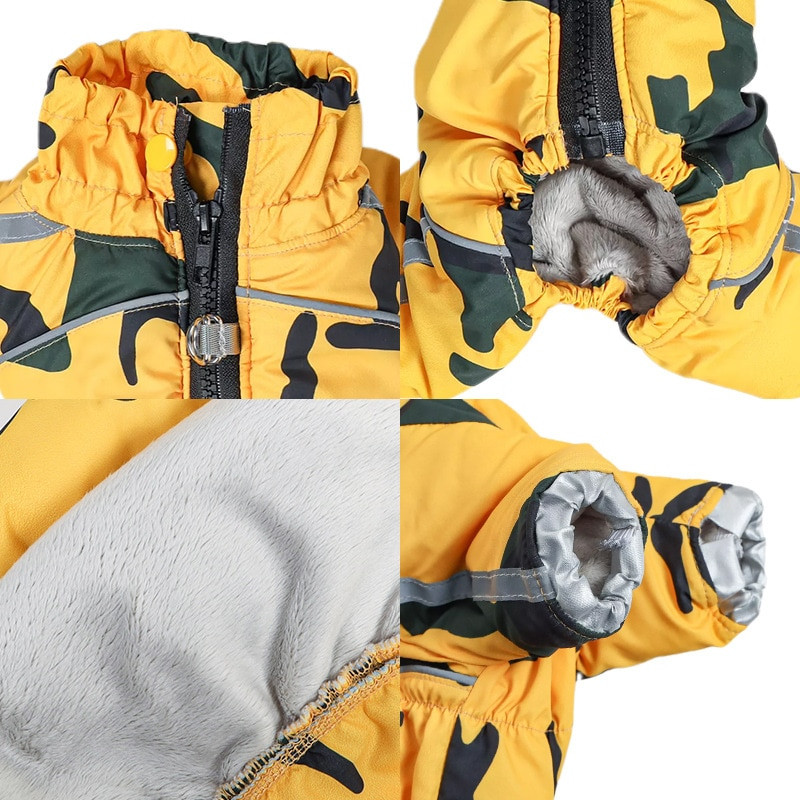 Αδιάβροχα ρούχα με φερμουάρ για σκύλους για μικρόσωμους σκύλους Ηλικιωμένοι ζεστά αγόρια κατοικίδια ζώα Μικρές φυλές Χειμερινό παλτό Στολή Parkas Είδη