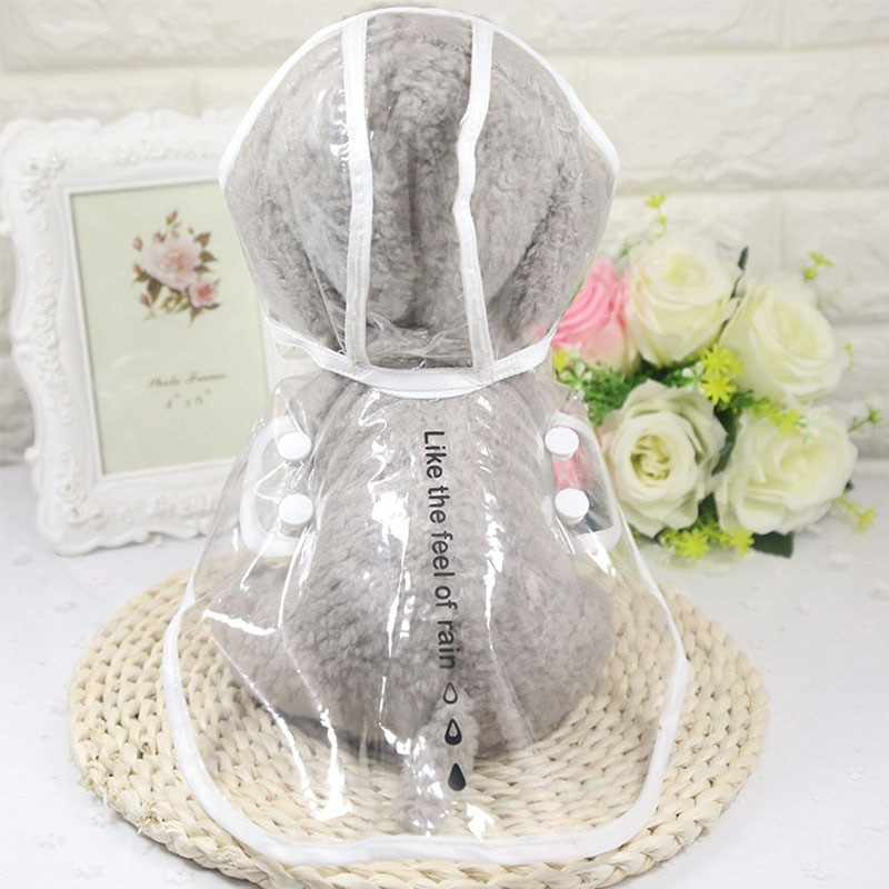 Jachetă de exterior Cățeluș PU Pelenă de ploaie Transparentă Hanorace Haine pentru câini de companie pentru câini de talie mică Îmbrăcăminte Chihuahua Îmbrăcăminte impermeabilă S-XL