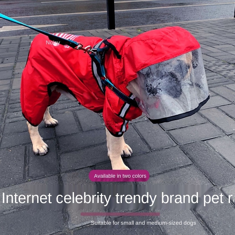 Pelernă de ploaie pentru câini, salopetă subțire de vară, haină de ploaie pentru câini, pelerină pentru animale de companie, pentru câini, mijlociu, mic, jachetă impermeabilă